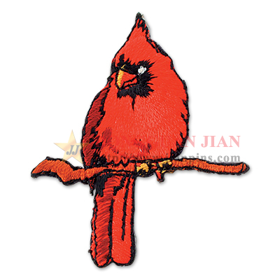 cute parrot embroidery patches